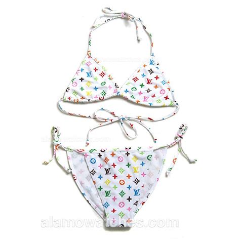 louis vuitton white monogram bikini